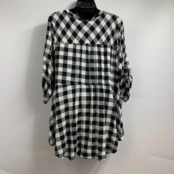 Torrid Women's‎ Babydoll Stretch Challis Zip-Front Tunic Top Size XL - Picture 2 of 12